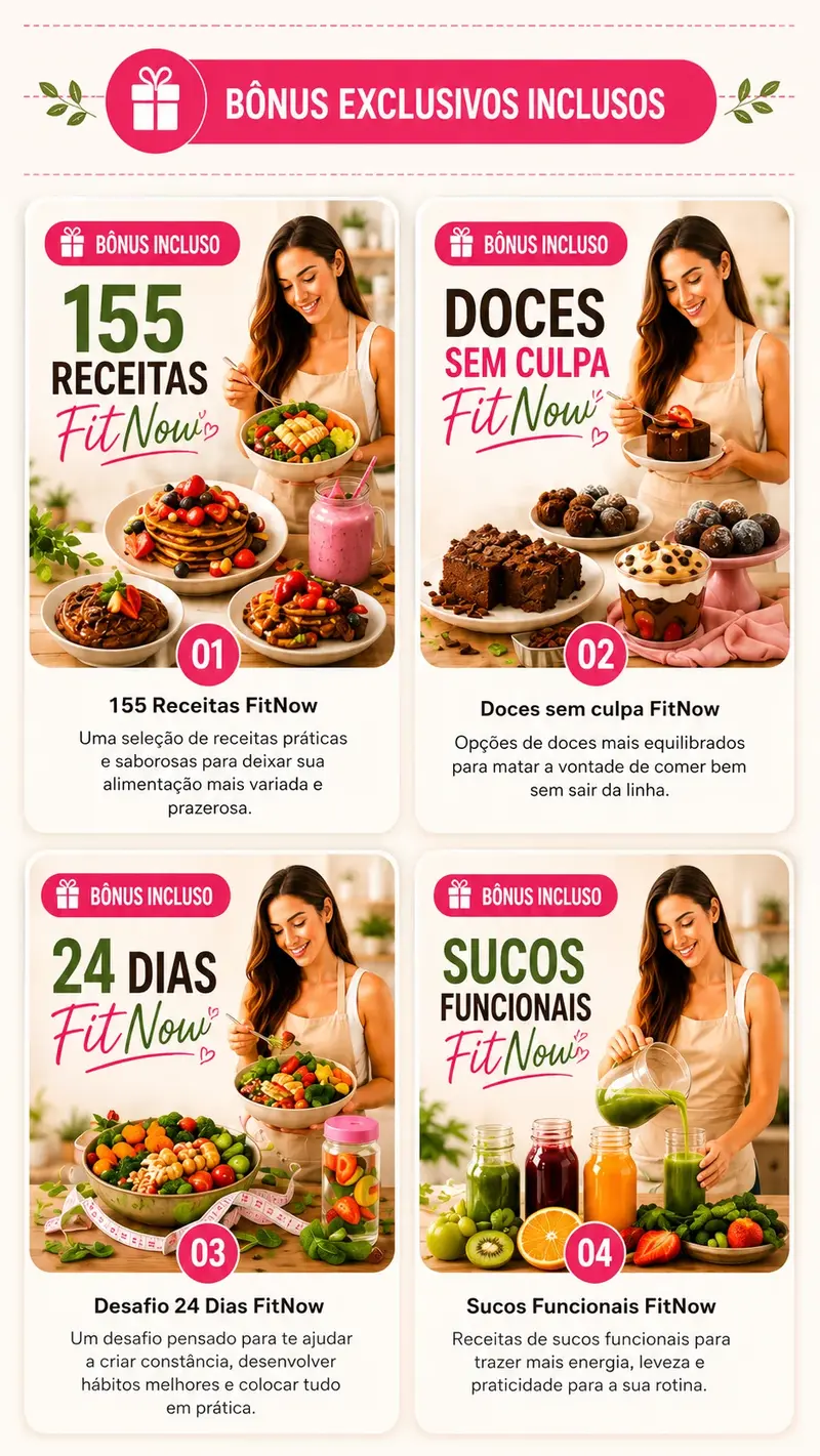 Bônus Exclusivos Inclusos — FitNow