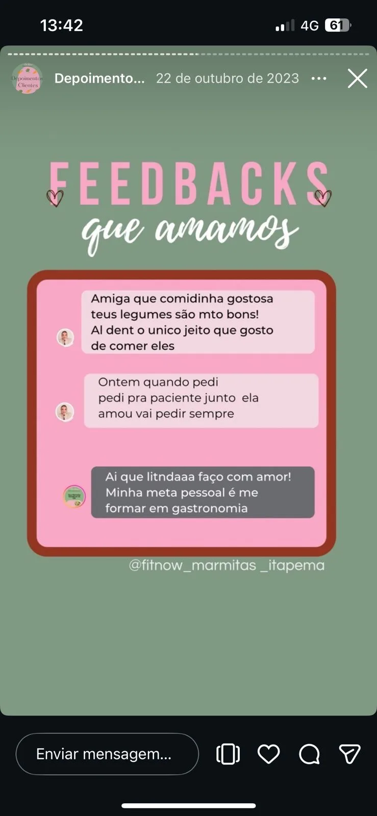 Depoimento cliente FitNow