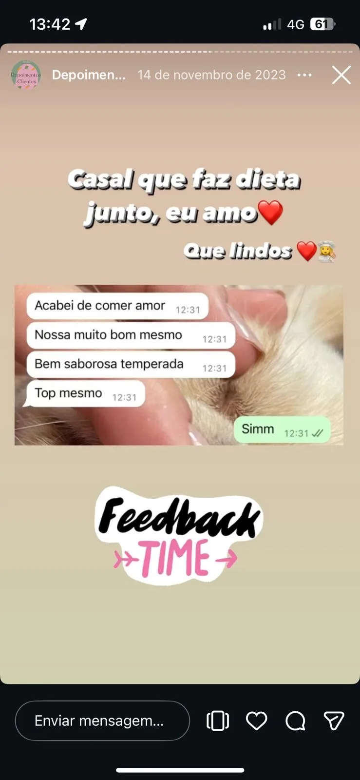 Depoimento cliente FitNow